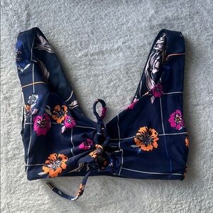 Maaji Floral Navy Women's Bikini Top